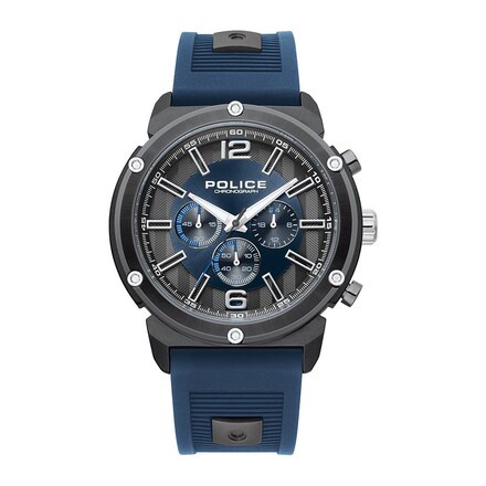 (ของแท้ประกันช้อป) POLICE นาฬิกาข้อมือ สีน้ำเงิน รุ่น PL-15726JSU/03P นาฬิกาข้อมือผู้ชาย