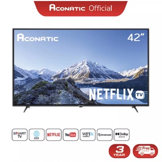 Aconatic สมาร์ททีวี ขนาด 42 นิ้ว รุ่น 42HS534AN Netflix TV Version 5.3 (รับประกัน 3 ปี)