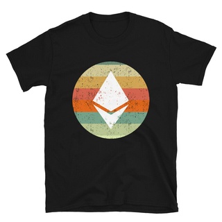 [S-5XL] เสื้อยืดลําลอง ผ้าฝ้าย พิมพ์ลาย Ethereum Cryptocurrency Defi Eth Crypto สไตล์วินเทจ แฟชั่นสําหรับผู้ชาย ไซซ์ Sz