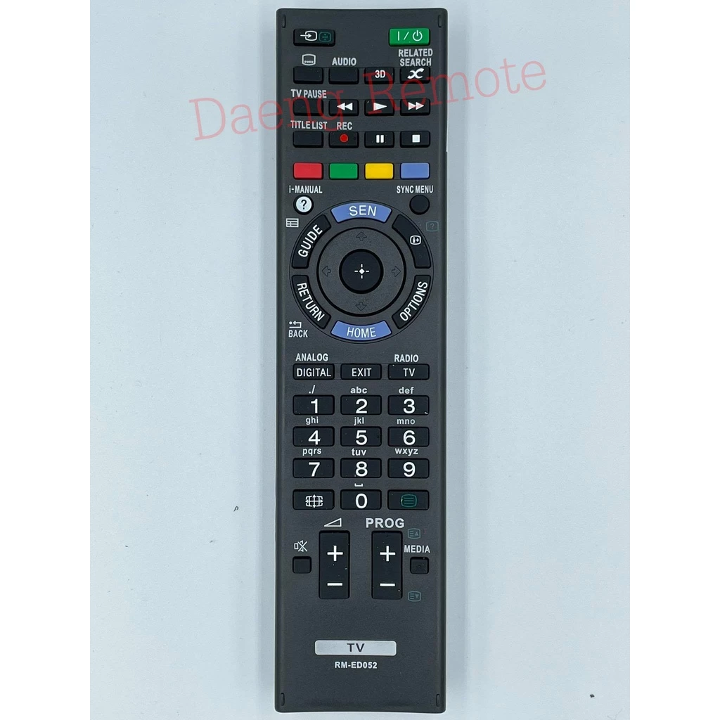 รีโมทใช้กับทีวี sony รุ่น RM-ED052/GD027/GD033/GD026/GD020 รีโมทตัวนี้ใช้ร่วมกันทั้งห้ารุ่น