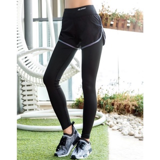 กางเกงออกกำลังกายขายาว วิ่ง/ฟิตเนส Leggings 2IN1 Doubel Layer