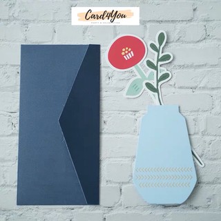 [Card4You]🌷การ์ดอวยพรดอกไม้ในแจกัน+พร้อมซอง