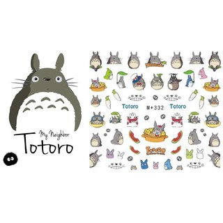 สติกเกอร์ติดเล็บ Totoro