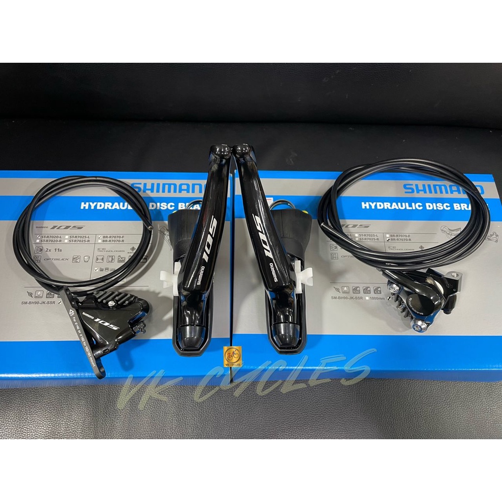 SHIMANO R7020 105 SHIFTER + CALIPER HYDRAULIC DISC ซ้ายและขวา 2X11SPD ST-R7020 PAIRS