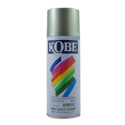 สีสเปรย์ โกเบ เงิน/ทอง/สะท้อนแสง 400cc. Acrylic Lacquer Spray