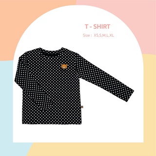 เสื้อยืด คอกลมแขนยาวเด็ก Rilakkuma ลิขสิทธิ์แท้ 100%  ปักหมี