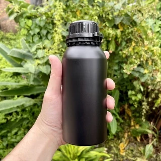ขวดบรรจุกาแฟอลูมีเนียมฟู๊ดเกรด สีดำด้าน Matt Black มีวาล์ว แถมสติ๊กเกอร์ ขวดใส่ของเหลว ฝาปิดมิดชิด ขนาด 500,1000ml