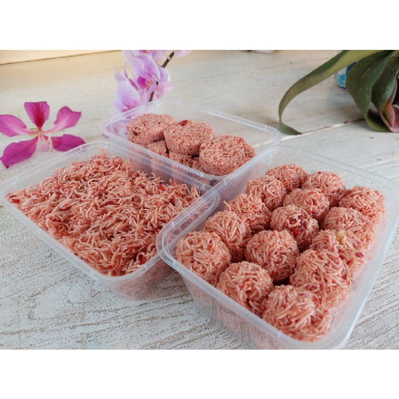 หมี่กรอบโบราณ หมี่กรอบบ้านธาราบุรี สูตรสุโขทัยโบราณ กรอบ อร่อย เข้มข้น (แบบผสม3อย่าง:ดั้งเดิม กลมแบน ปืงปอง)