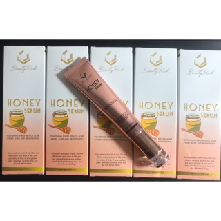 🌸beauty Rich🌸 honey serum🍯เซรั่มเนื้อบางเบาไม่เหนียวเหนอะหนะ สรรพคุณรักษาสิวอักเสบ สิวเรื้อรัง ริ้วรอยจากสิว.