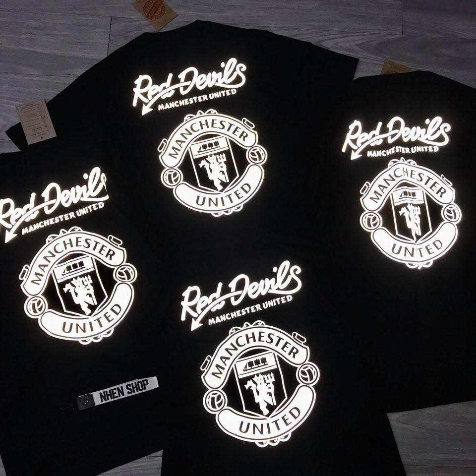 เสื้อยืดสะท้อนแสง Man United red MU รุ่นใหญ่ ขายส่ง sll ATPQ2