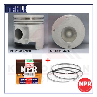 MAHLE ลูกสูบ+แหวน NPR สำหรับ MITSUBISHI FE649, FE659 รุ่นเครื่อง 4D34-T