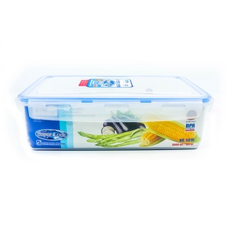 ซุปเปอร์ล็อค กล่องถนอมอาหาร ความจุ 3000ml รุ่น5014 กล่องใส่อาหาร กล่องข้าว SUPERLOCK CLEAR FOOD BOX