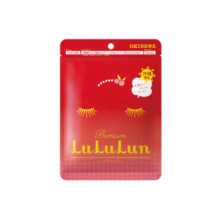 (ซอง 7 แผ่น) LuLuLun Premium Okinawa Acerola Face mask ลูลูลูน แผ่นมาส์กหน้า สูตรผิวกระจ่างใส ผิวออร่า อะเซโรล่า เมืองโอกินาวา