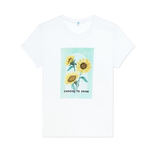 DRG AIIZ (เอ ทู แซด) - เสื้อยืดผู้หญิง ลายกราฟิก Womens Paint Flower T-Shirts