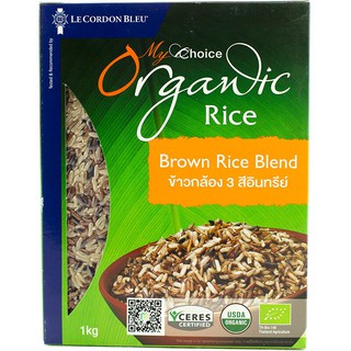 มายช้อยส์ข้าวกล้อง 3 สีอินทรีย์ 1กก. My Choice Organic Brown Rice 3 Colors 1 kg.