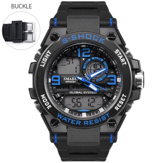 Waterproof  Male Sport Clock SMAEL Brand Red Color LED Electronics Chronograph Auto Date Wristwatch Outdoor Sports Watch