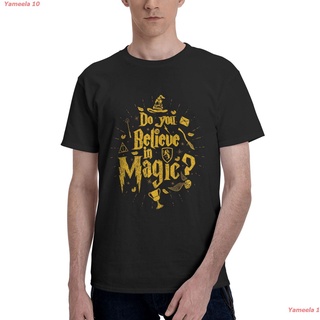 แฮร์รี่ พอตเตอร์ สถาบันเวทมนตร์ LOYALTY AND MAGIC T Shirt Men เสื้อผู้ชาย เสื้อยืดผ้านิ่ม เสื้อยืด cotton เสื