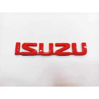 โลโก้ ISUZU สีแดง 14.5×2.5cm