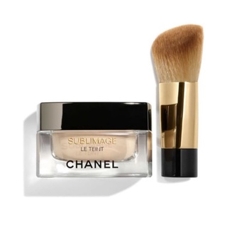 CHANEL SUBLIMAGE LE TEINT เคาเตอร์ไทย แท้100% รองพื้นชาแนล 30g พร้อมแปรง สี Beige 20 (ของใหม่ แถมถุงและโบว์)