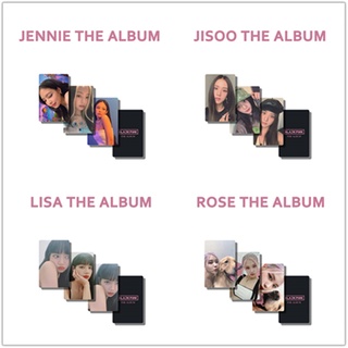 โปสการ์ดรูปภาพ KPOP LISA ROSE THE ALBUM LOMO card JENNIE JISOO idol