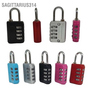 Sagittarius314 4 Digit Combination Padlock High Safety Waterproof Bright Colors Lock for Wardrobe Camera Bags Travelling