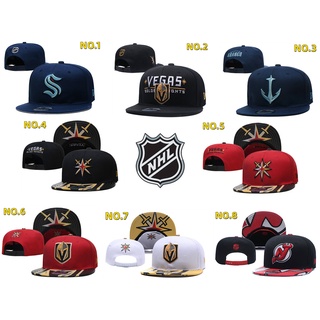 30 style NHL baseball cap league Hockey flat wing Vegas Golden Knights leather adjustable Snapback Unisex sports