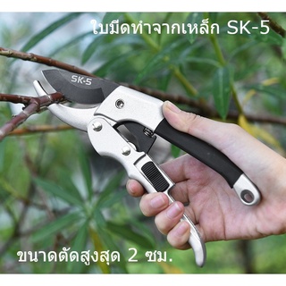 SK-5 กรรไกรตัดแต่งกิ่ง แบบเหล็ก สำหรับตัดบอนไซ ผลไม้ สวน *คลังสินค้าใส*