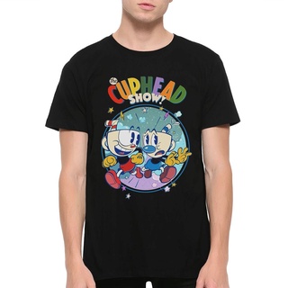 [COD]เสื้อยืด พิมพ์ลาย Cuphead Show ทุกขนาด สําหรับผู้ชาย (hm-446)S-5XL