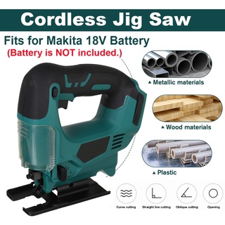 เลื่อยจิ๊กซอว์ไฟฟ้าไร้สาย อเนกประสงค์ 65 มม. 2900RPM สําหรับงานไม้ Makita 18V