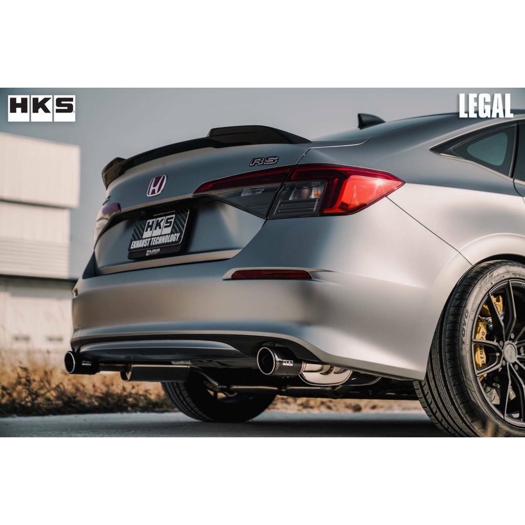 ท่อ HKS Honda Civic FE 1.5 Turbo พักกลาง+พักปลายคาร์บอนแท้ ตรงรุ่น