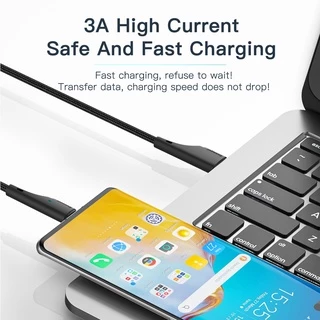 Essager 3A Type C Micro Usb 0.25 ม. / 1 ม. / 2 ม. / 3 สายชาร์จข้อมูล สายชาร์จเร็ว สําหรับโทรศัพท์มือถือ Android สายชาร์จ Type C สายไฟ