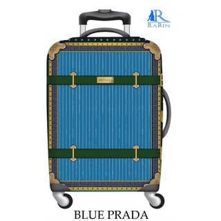 Rarin ผ้าคลุมกระเป๋าเดินทาง (ลายPrada2สี) สำหรับคลุมกระเป๋าขนาด  ขนาด Size M 24-26