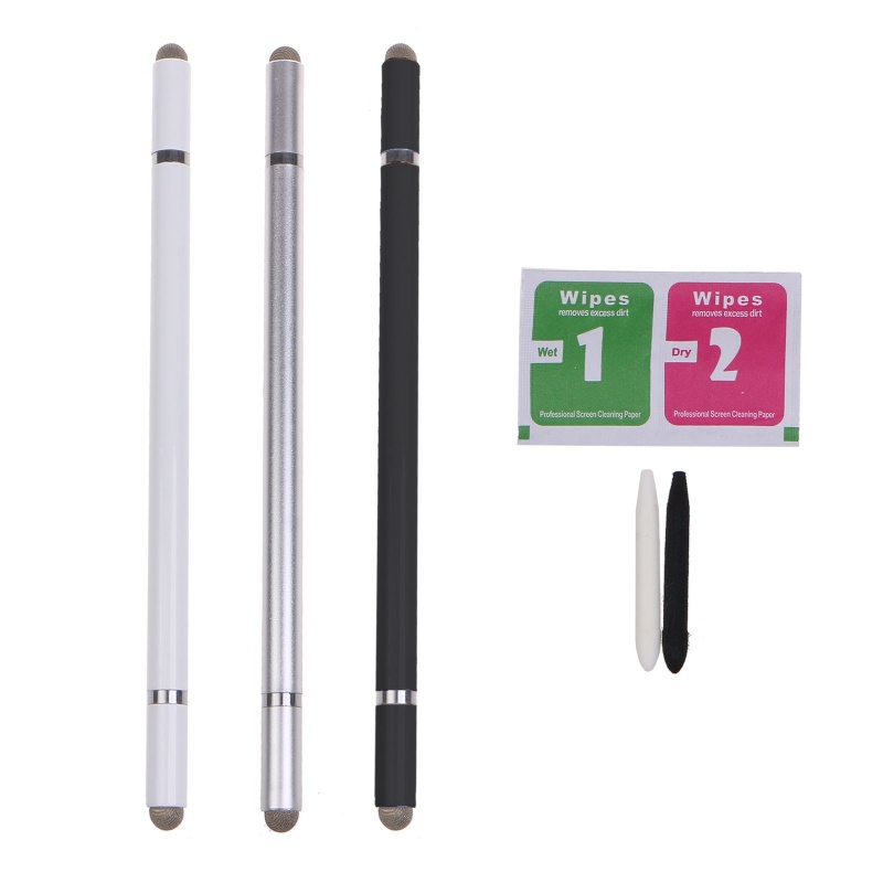 EDB* Universal Capacitive Pen Dual Heads Mesh Fiber Fiber Fiber Nibs สําหรับ Touch Styl
