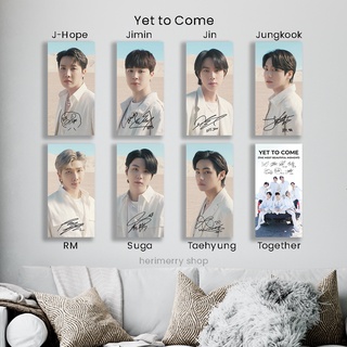 โปสเตอร์ไม้ ลายศิลปินเกาหลี BTS YET TO COME ขนาด 10x20 ซม. สําหรับแขวนตกแต่งผนังห้อง