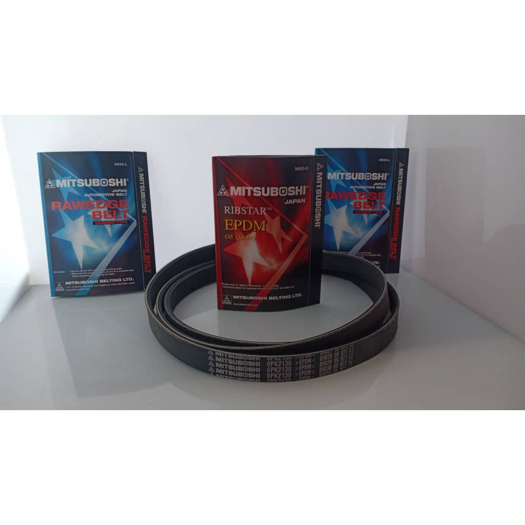 MITSUBOSHI สายพานพัดลม 6PK2130 สําหรับ Mercedes Benz M111 WA/Cond W203 C180
