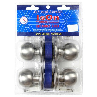 ลูกบิดทั่วไป ISON KA 8012SS2 หัวกลม SS P2 ISON KA 8012 SS/2 SS ENTRANCE KNOB