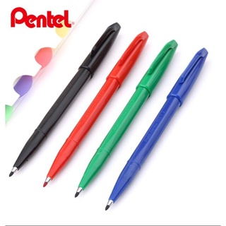 เลือกสีด้านใน PENTEL Sign Pen S520 ปากกาเมจิก เพนเทล ขนาดหัว 2.0 มม. ปากกาแบบสวมปลอก หมึกแห้งไว CCHAITIP STATIONERY