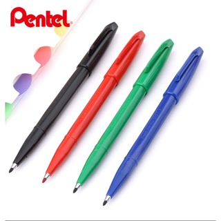 เลือกสีด้านใน PENTEL Sign Pen S520 ปากกาเมจิก เพนเทล ขนาดหัว 2.0 มม. ปากกาแบบสวมปลอก หมึกแห้งไว CCHAITIP STATIONERY