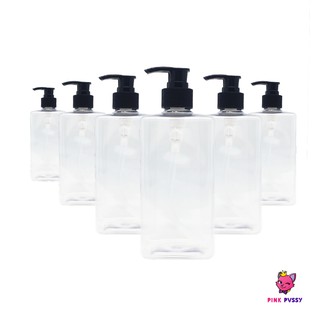 PINK PVSSY ขวดปั๊ม 500 ml (ยกลัง) ยกแพ็ค ขวดเปล่า ขวดโลชั่น ขวดน้ำยาล้างจาน ขวดเจล ขวดอเนคประสงค์ ขวดหัวปั๊ม ขวดครีม ขวด