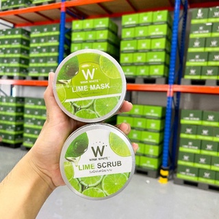 (ของแท้ 💯)​ Wink White LIME Scrub &amp; LIME Mask วิงค์ไวท์ สครับผิวใส