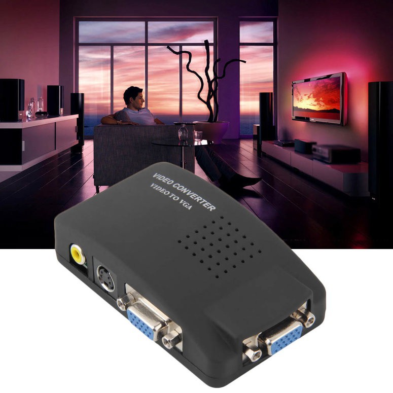 ลดราคา Model ตัวแปลงสัญญาณ box Av toVGA convrerter #สินค้าเพิ่มเติม สายต่อจอ Monitor แปรงไฟฟ้า สายpower ac สาย HDMI