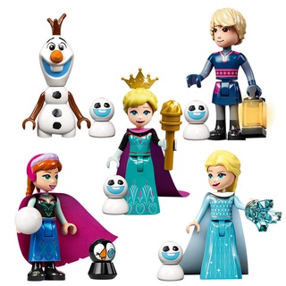 โมเดลฟิกเกอร์เจ้าหญิง Frozen Series Anna Elsa ขนาดเล็ก 66006-66010