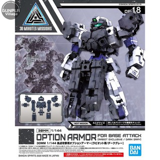 Bandai 30MM Option Armor for Base Attack (Rabiot Exclusive/Dark Gray) (เฉพาะ Part เสริม) 4573102604682 (Plastic Model)