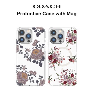 Coach Protective Case with Mag เคสกันกระแทกเกรดพรีเมี่ยม เคสสำหรับ iPhone14Pro/ 14Promax(ของแท้100%)