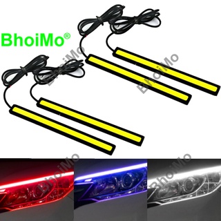 Bhoimo หลอดไฟตัดหมอก Drl 17 ซม. 28 Smd Cob Led กันน้ําสําหรับรถยนต์ Dc12V สีขาวสีเหลืองสีเหลืองอําพันสีชมพูสีเหลืองอําพัน