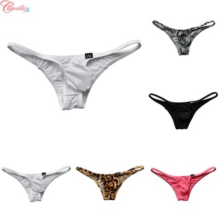 CAMILLES - -Panties Briefs Thong Men Breathable Fashion Ice Silk Low Waist Men New Thong-【Mens-fashion】