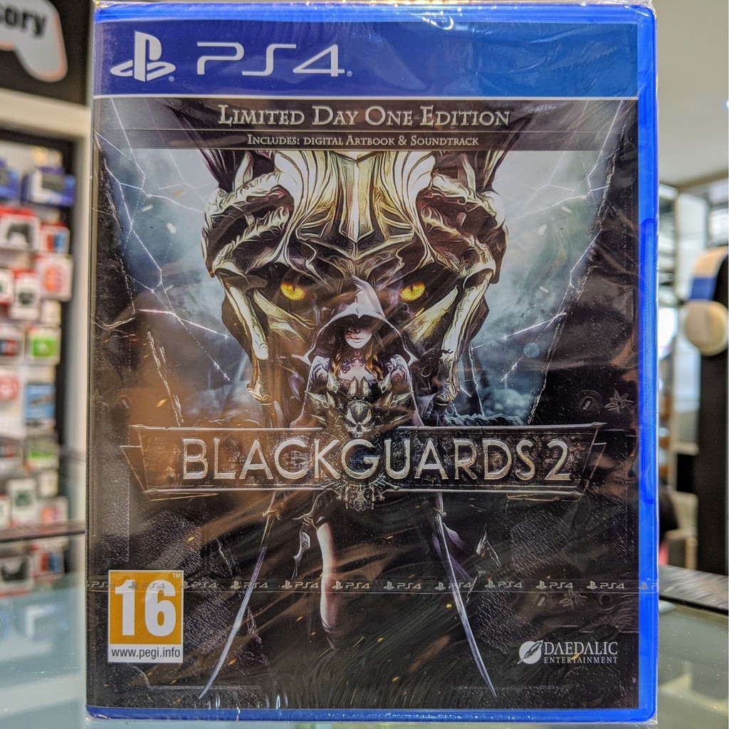 (ภาษาอังกฤษ) มือ1 BlackGuards 2 Limited Day One Edition แผ่นกม PS4 แผ่นPS4 (Blackguard 2 Black Guards)