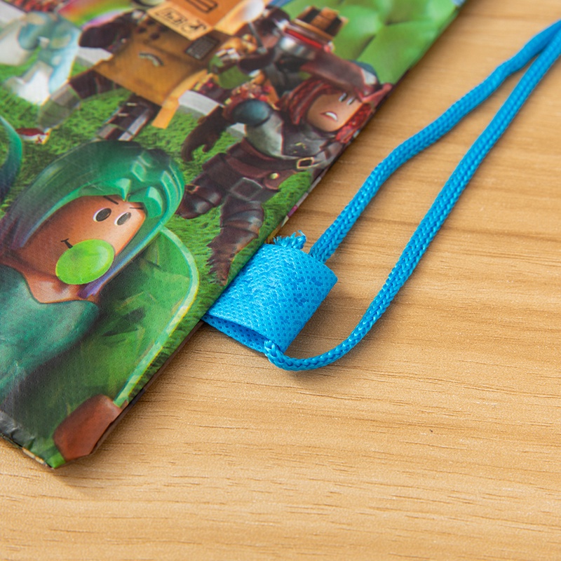 เกม Roblox การ์ตูน Drawstring กระเป๋าโรงเรียนกระเป๋าเป้สะพายหลังสําหรับชายหญิง Satchel Bundle Rucksack เด็กวันเกิดกระเป๋าเด็กกระเป๋าเป้สะพายหลัง