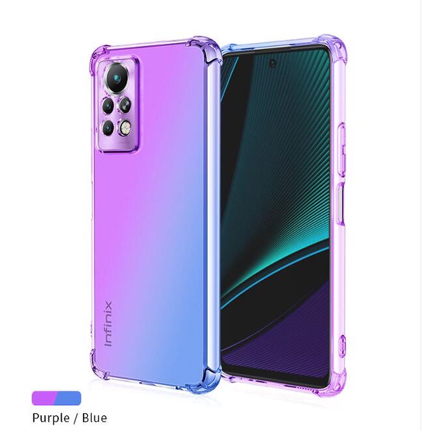 เคสโทรศัพท์มือถือ ไล่โทนสี กันกระแทก สําหรับ Infinix Note 12 G96 Note 11S Note 11 Pro Note 10 Note 10 Pro