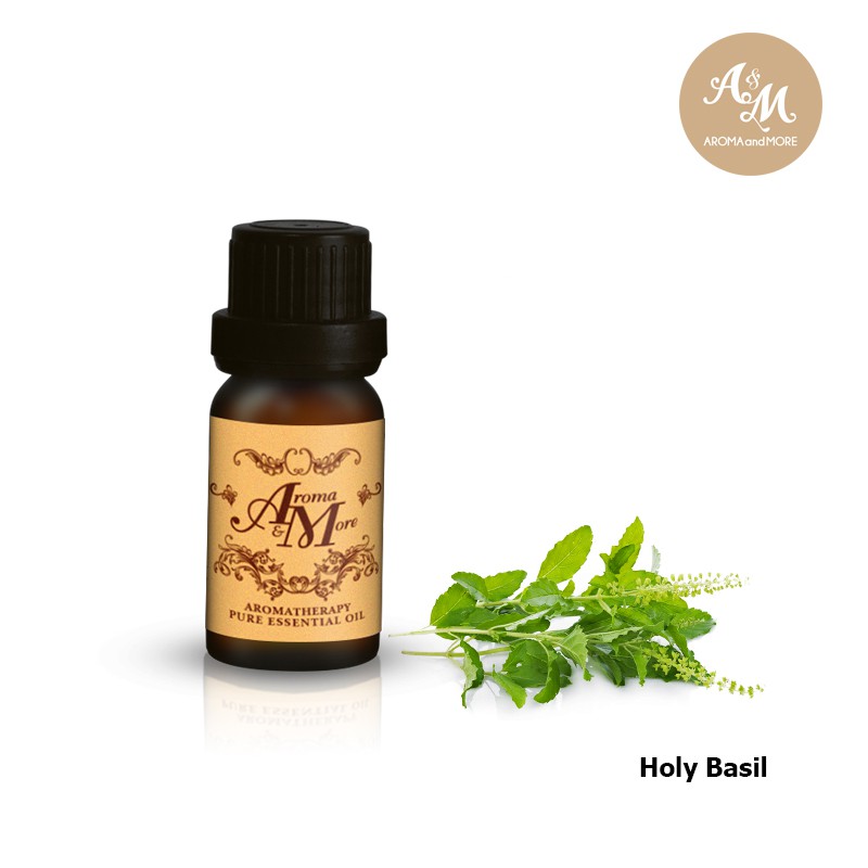 Aroma&More Holy Basil (Tulsi) Essential Oil 100% น้ำมันหอมระเหยกะเพรา 100% Thai 5/10/30ML
